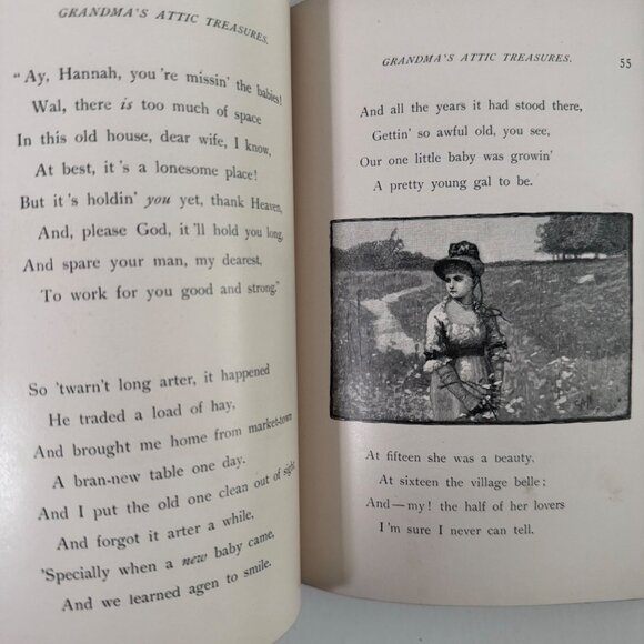 Vtg 1888 GRANDMA'S ATTIC TREASURES by Mary D. Brine Story of Old Time Memories - Picture 12 of 14